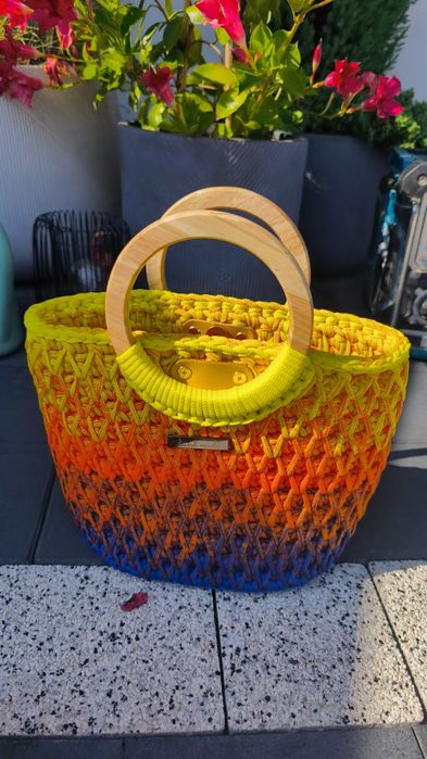 Torebka/kuferek do ręki , handmade