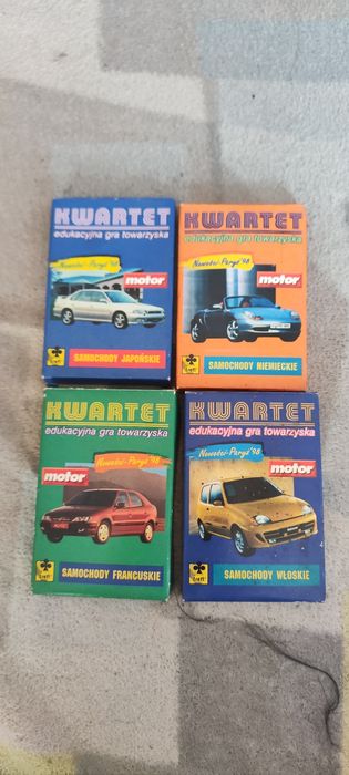 Kwartet motor karty kolekcjonerskie