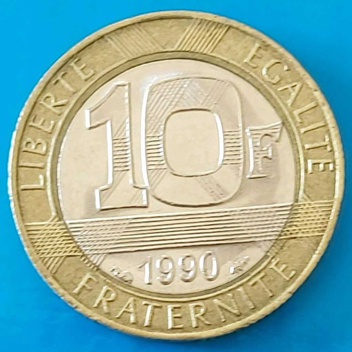 Moeda de 10 francos, de 1990, França