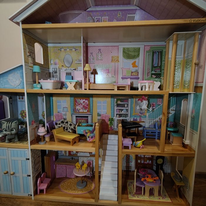 Kidkraft domek dla lalek -  grand view mansion 128x32x128