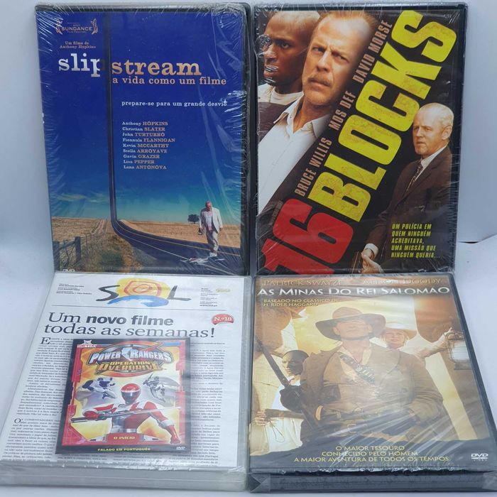 Lote 1/4 - Pack de 18 Filmes Novos e Selados em DVD - Ref.VI