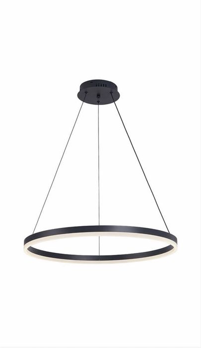 Підвісний LED світильник Ring Кільце 60 см чорний
