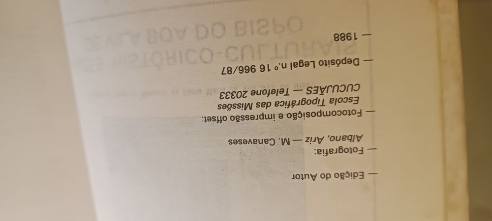 Antigo livro Raízes Historico-Culturais  de Vila BOA DO BISPO