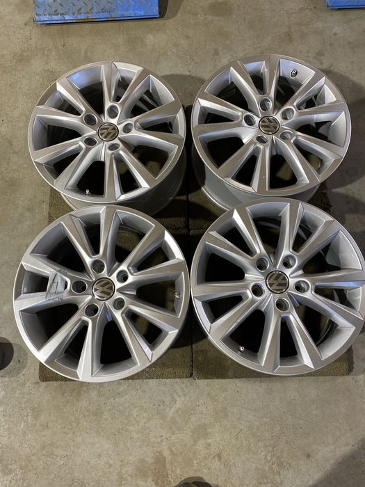 4. Felgi vw touareg 18 8jx18 et53 5x130 komplet vw porshe audi q7