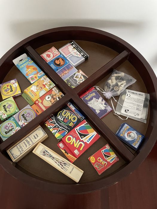 Mesa de jogo madeira maciça