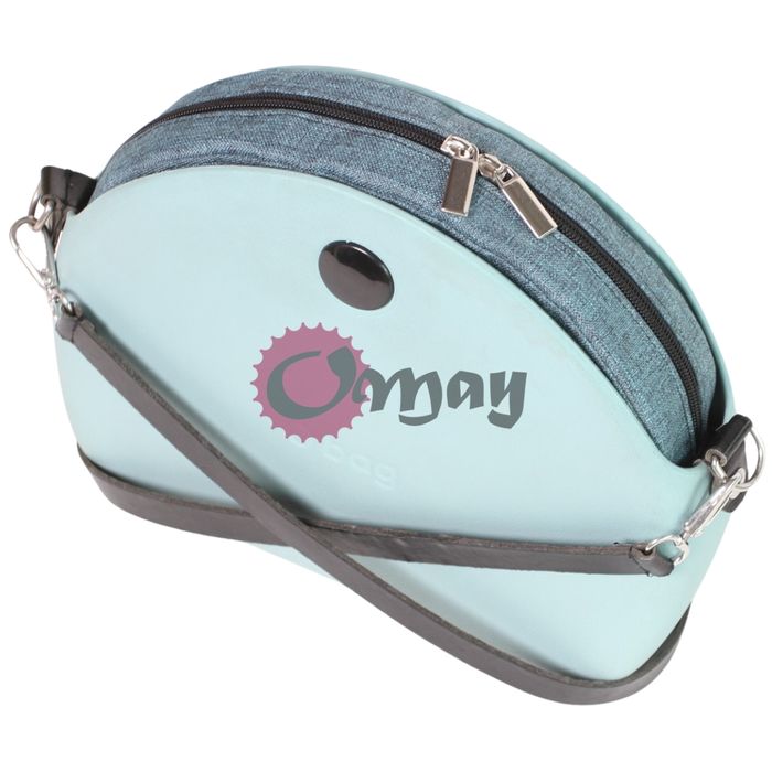 Czarny organizer do OBAG MOON LIGHT len morski 2 kieszenie wkład OMAY