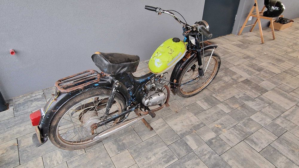 ROMET KOMAR, silnik s-38, do odrestaurowania i rejestracji na zabytek, brak tabliczki