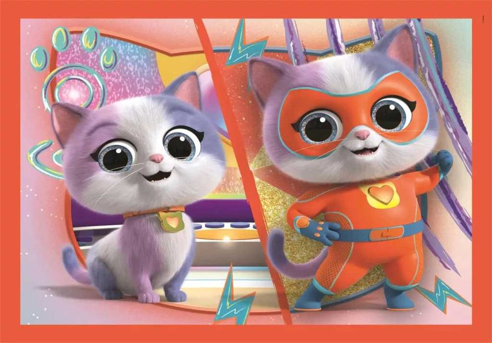 Puzzle Disney Junior Super Kitties 4in1 4 puzzles 12+16+20+24 peças