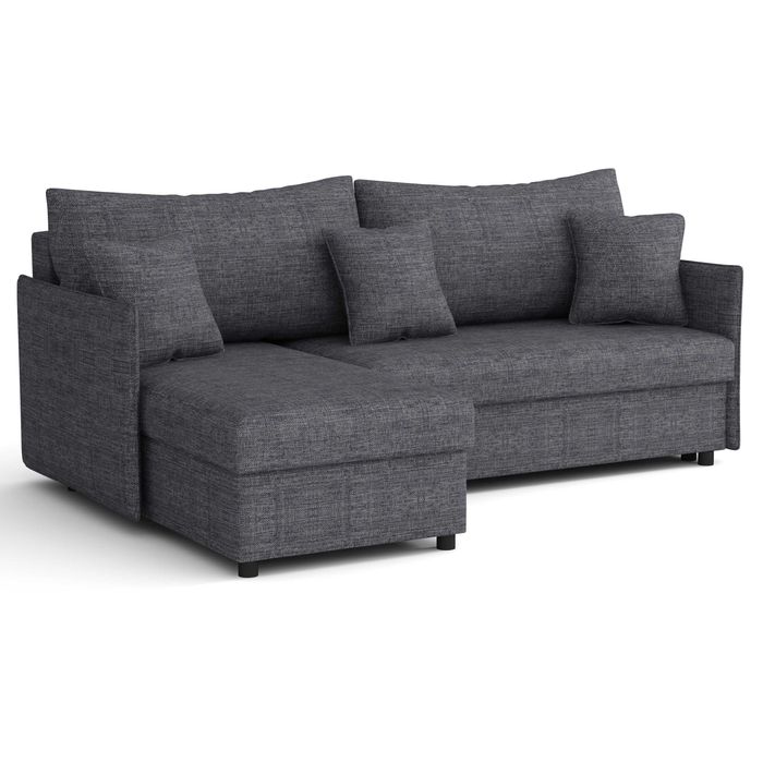 Narożnik rozkładany Młodzieżowy Wypoczynek Kanapa 2xpojemnik Sofa