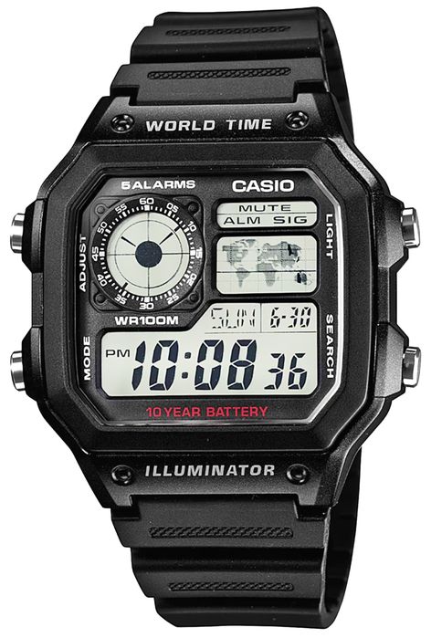 zegarek męski casio ae-1200wh-1avef
