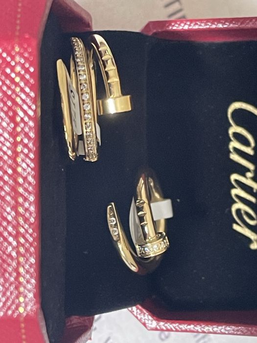 Pierscionek w stylu Cartier Gwozdz