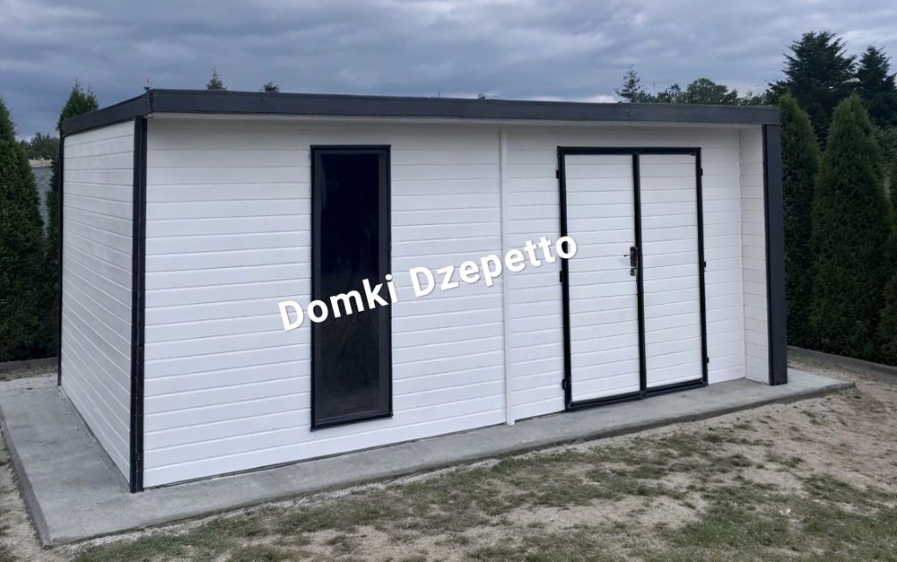 Nowoczesny domek narzedziowy ogrodowy gospodarczy na działkę