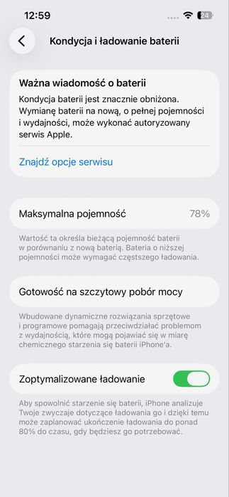 iPhone 13 Pro 256 78% salon PL ispot idealny silver stan