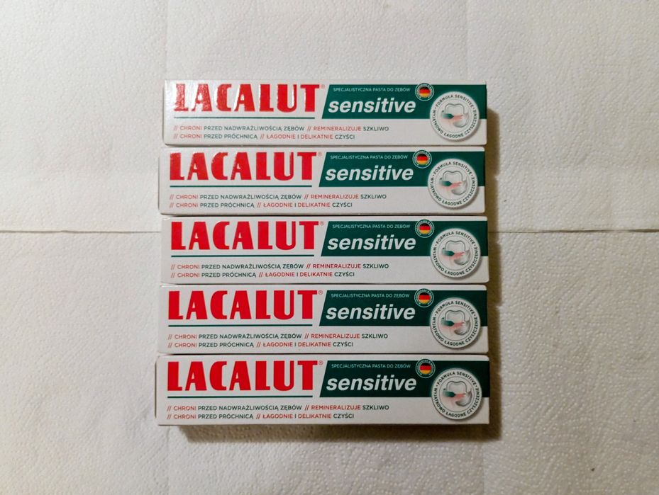 Lacalut Sensitive Pasta Do Wrażliwych Zębów 75ml 5 szt.