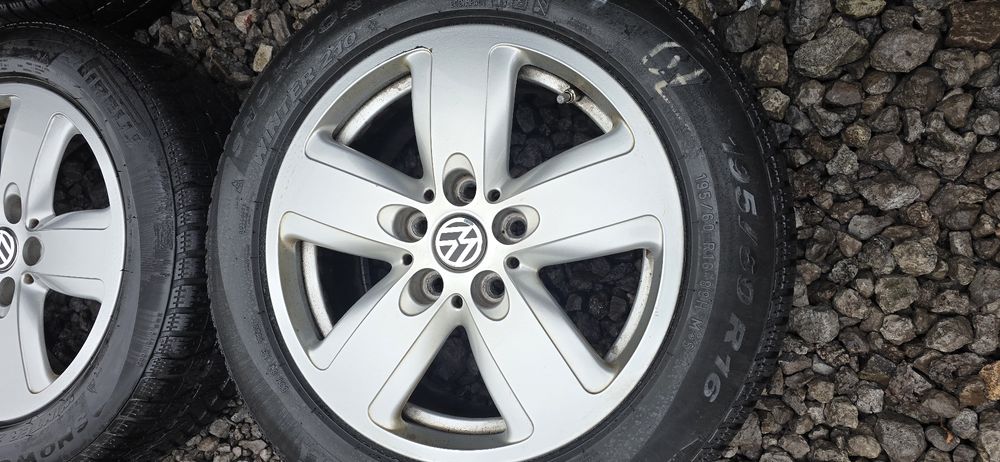 4X KOŁA VW Audi Skoda 195 60R16 Felgi 5x112 ET 47