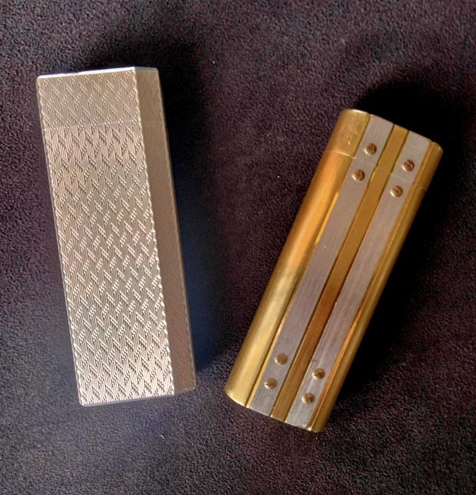 Isqueiros dos anos 70 Cartier Le Must e Cartier Santos