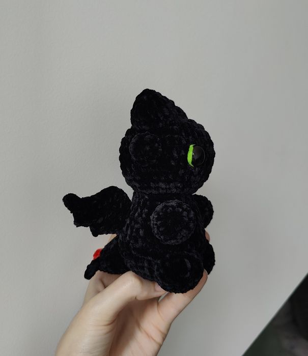 Toothless (Modelo 2) em Crochet | Amigurumi