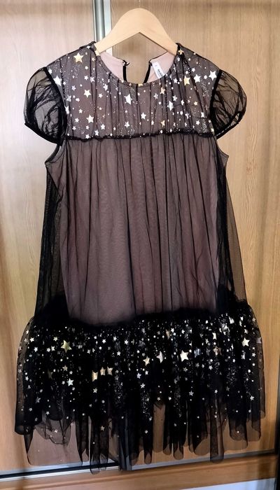 Vestido de Festa Rapariga Preto c/ Estrelas – Tam. 164