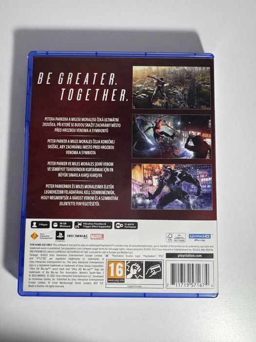 Ігровий диск PS5 Marvel's Spider-Man 2 Людина-павук 2
