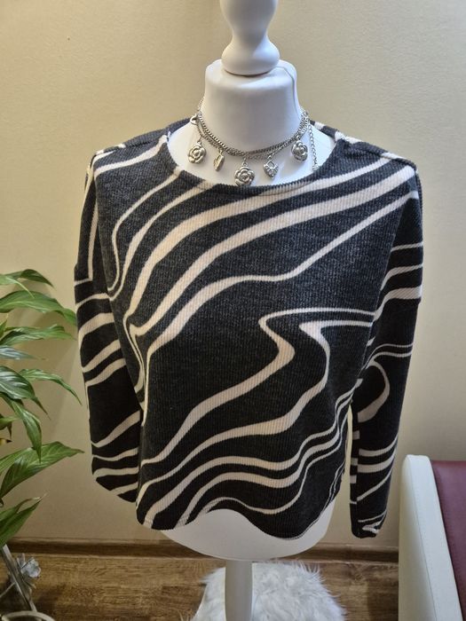 Sweter damski  bluza Sinsay cienki polar we wzor S