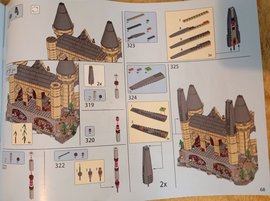 Zamek Hogwart, klocki kompatybilne z lego