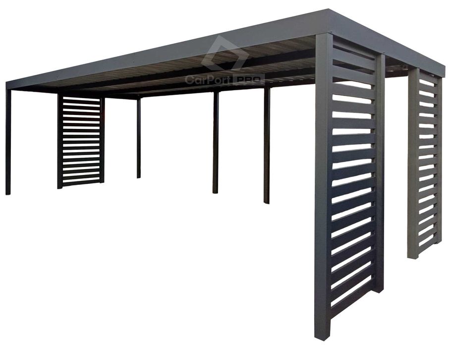 Carport PREMIUM - Wiata samochodowa 7x3  dodatkowa zabudowa CP133