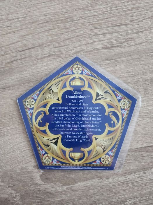 Harry Potter karta złoty Dumbledore UNIKAT