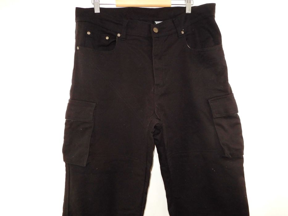Spodnie jeansowe dżinsowe czarne cargo motocyklowe Texped 38/30 54