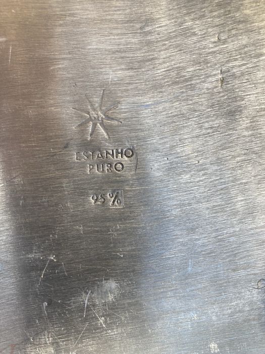 Conjunto peças em estanho puro 95%