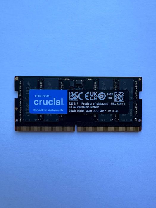 Pamięć RAM Crucial DDR5 SO-DIMM 64GB 5600MHz CL46