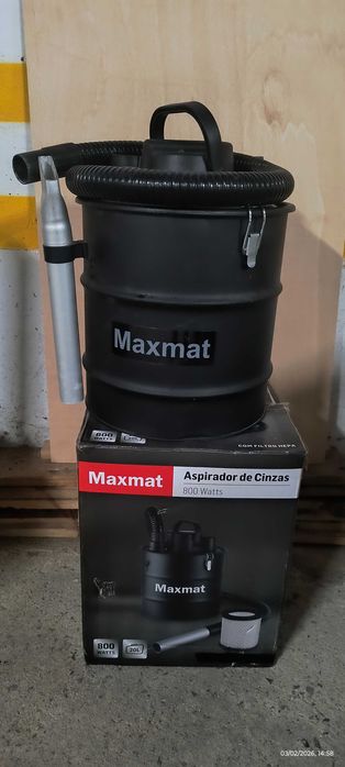 Aspirador de cinzas como novo usado poucas vezes