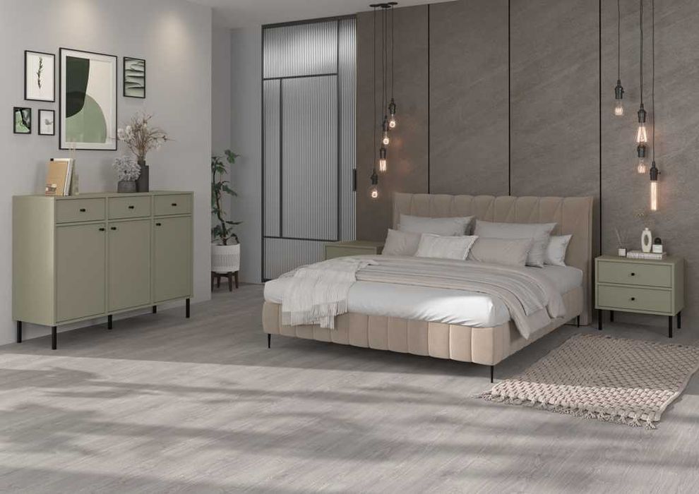 Meblościanka JAKATA 2 Eucaliptus / Złote nogi HIT !!!