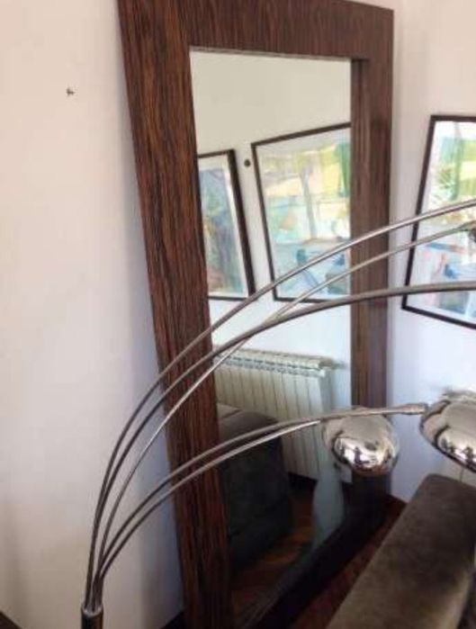 Conjunto de 4 espelhos madeira ébano (espelho)