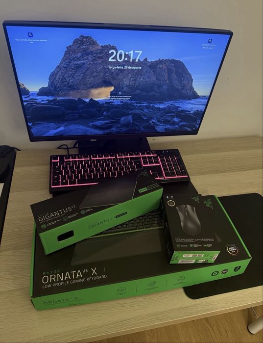 Computador lenovo all in one + KIT GAMER RAZER