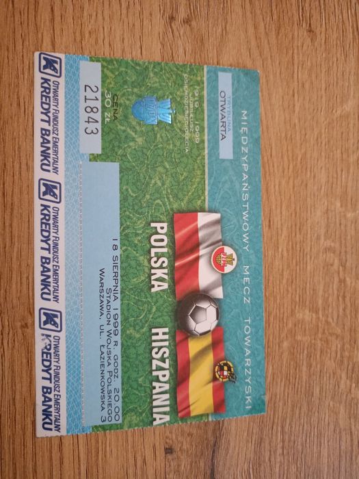 Bilety pilkarskie kolekcjonerskie