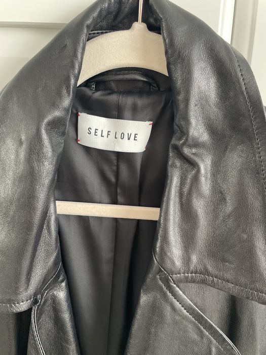 Płaszcz skórzany Self Love s/36 skóra naturalna selflove