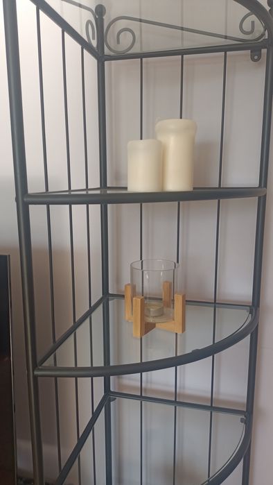 Regał czarny metalowy IKEA