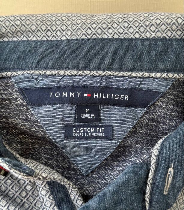 Поло Tommy Hilfiger custom fit Оригінал сіре M-L