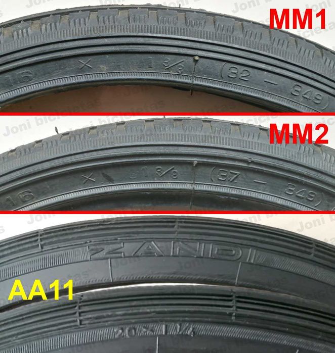 Pneus raros e câmaras de ar de bicicleta