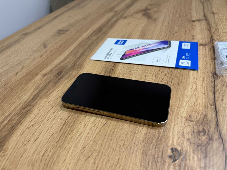 Okazja!!! Iphone 14 Pro - Złoty Gwarancja! Kondycja Baterii 100%! Super Stan!