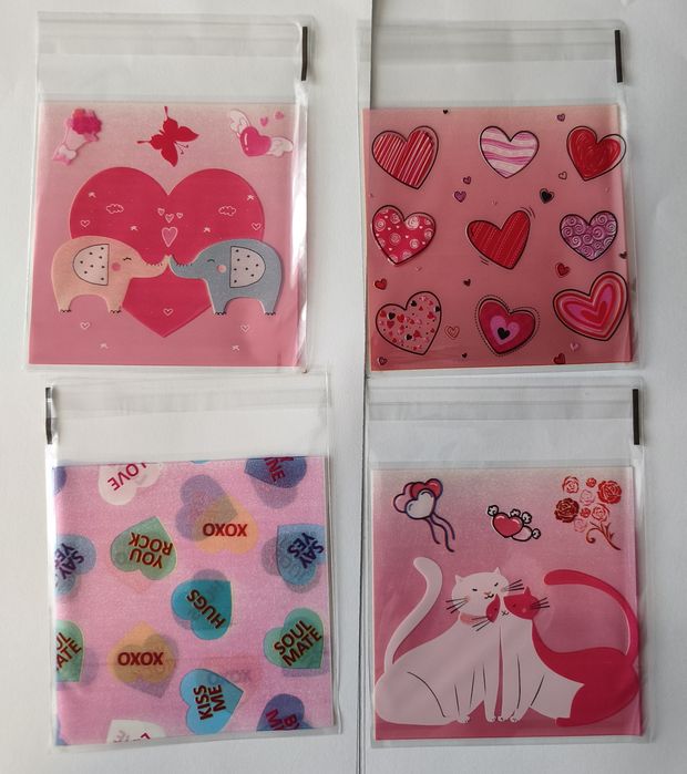 Torebki prezentowe walentynkowe 25 sztuk