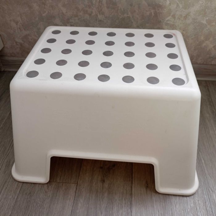 Дитяча підставка, табуретка підставка, біла, ІКЕА BOLMEN