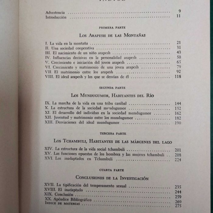 Sexo y Temperamento en Tres Sociedades Primitivas  - Margaret Mead