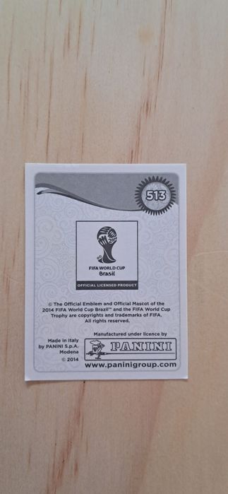 Cromo futebol de Fabio Centrao(Mundial 2014)da Panini