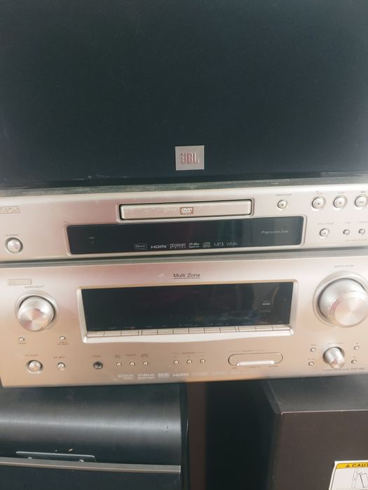 kino domowe JBL + amplituner Denon