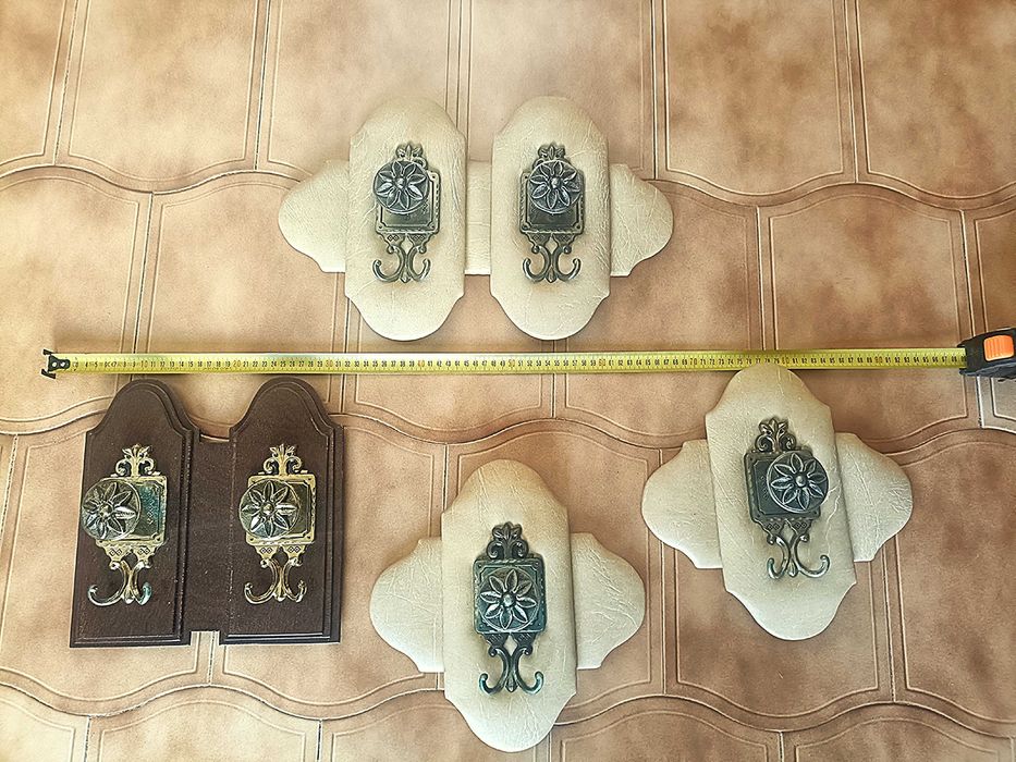 4 suportes retro para pendurar roupa