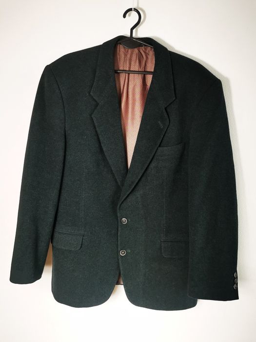 Elegancka klasyczna marynarka wełniana uptown rozmiar 50