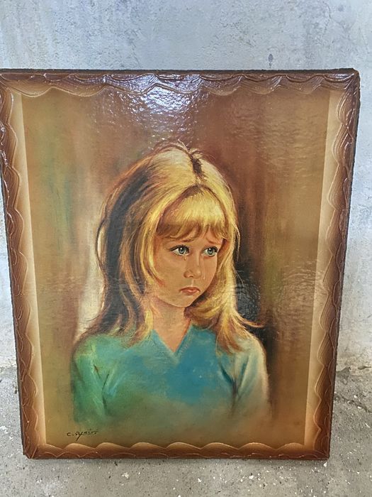 Quadro menina Lagrima