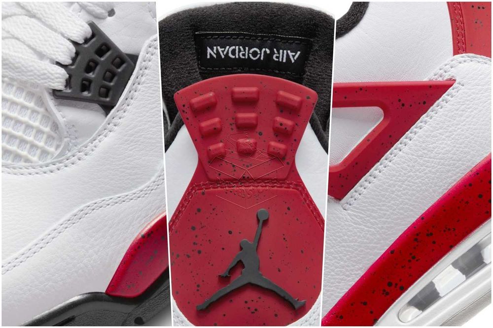 Nike AIR JORDAN 4 Red Cement – Buty | DH6927–161