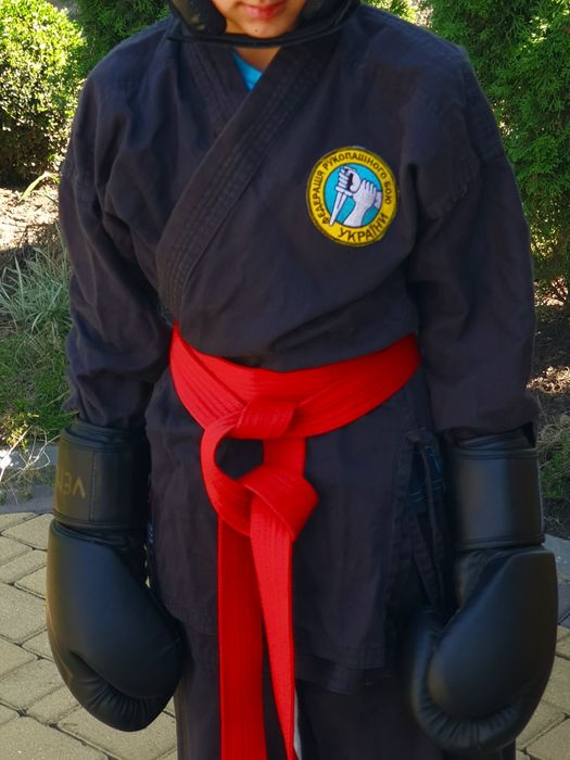 Кімано чорне на 7-9 років 150 см